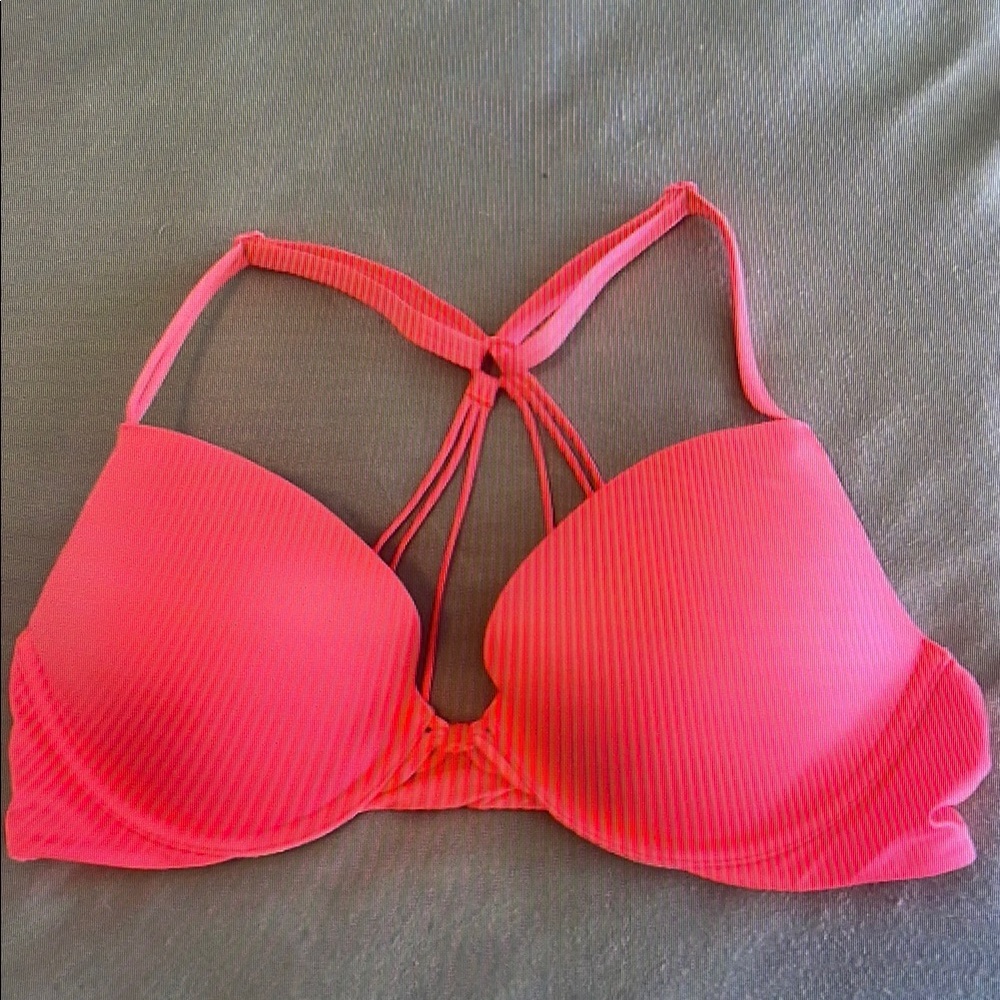 Vibrant Pink Strappy Bra